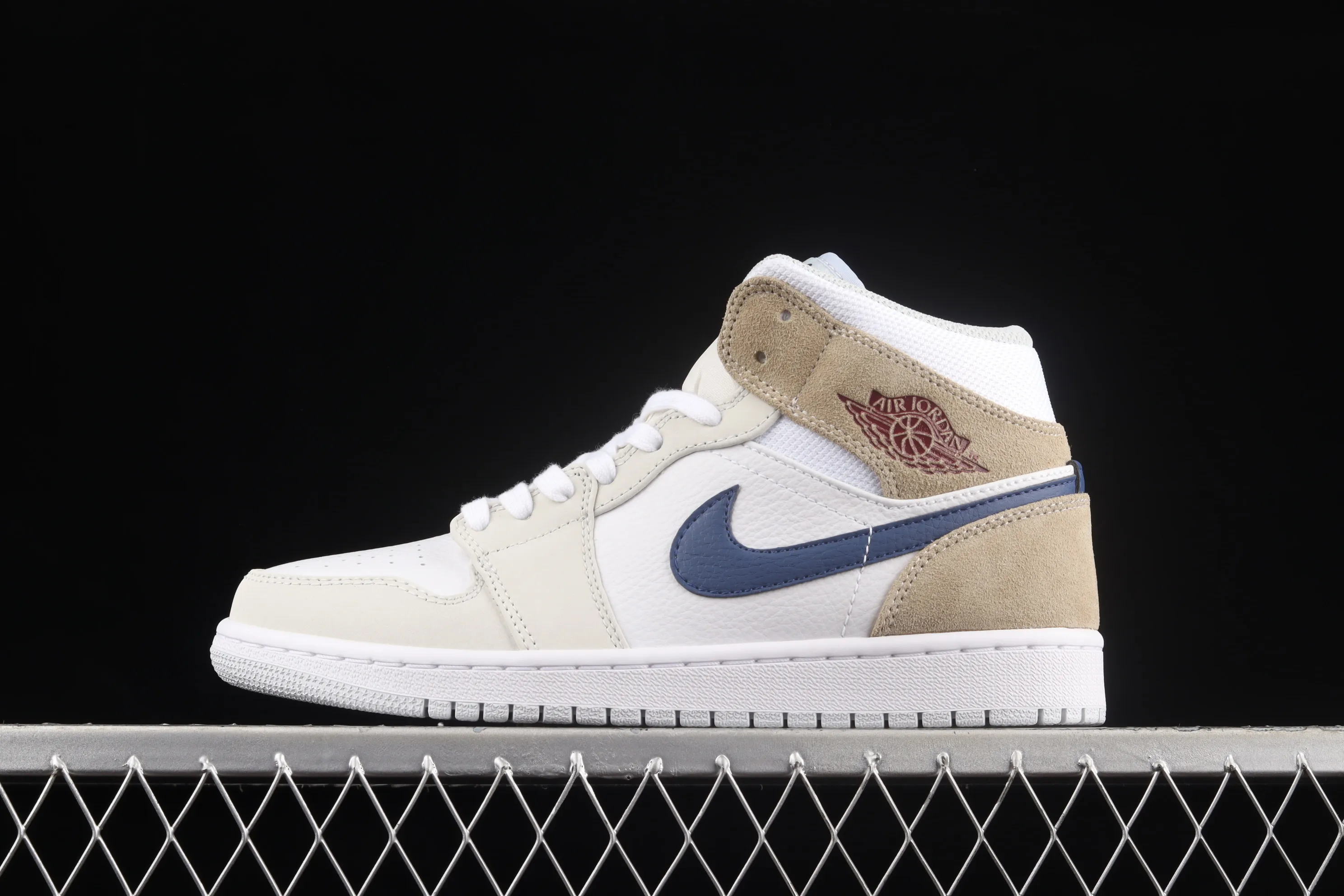 All categories Air Jordan Jordan series basketball shoes Air Jordan 1 Mid Air Jordan 1 Mid AJ1 Joe 1 linen cream mid-cut cultural basketball shoes DO6726-100